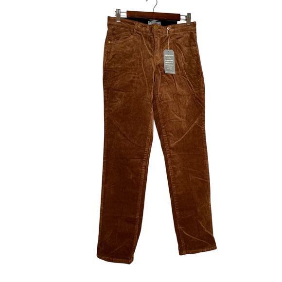 Wit & Wisdom AbSolution Straight Pants Brown Corduroy Cotton Women 6 NWT - Picture 2 of 8